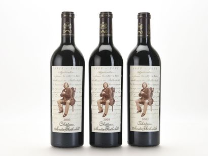 3 B CHÂTEAU MOUTON ROTHSCHILD GCC1 Pauillac...