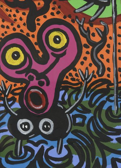 Hervé DI ROSA (Né en 1959)

Les Renés 

Acrylique...