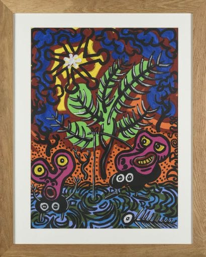 Hervé DI ROSA (Né en 1959)

Les Renés 

Acrylique...