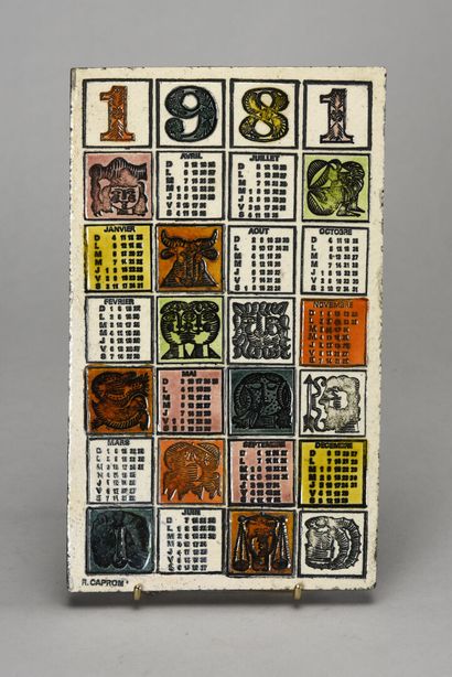 Roger CAPRON (1922-2006)

Calendrier en carreau...