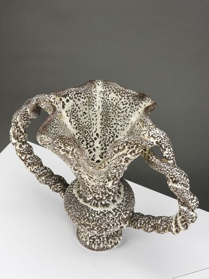 Marius GIUGE (1909-1980) 

Vase balustre...