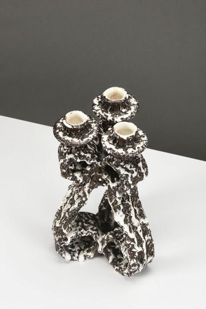 Marius GIUGE (1909-1980) 

Paire de chandeliers...