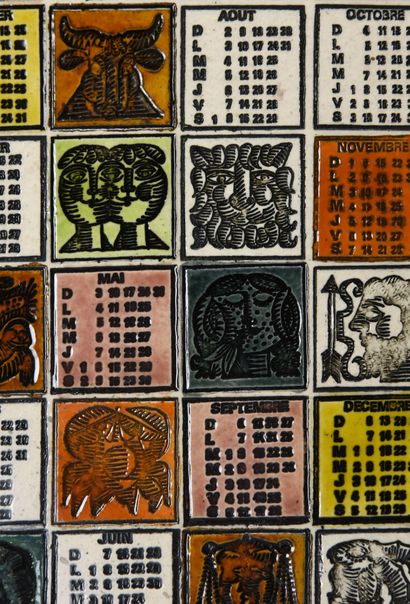 Roger CAPRON (1922-2006)

Calendrier en carreau...