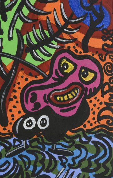 Hervé DI ROSA (Né en 1959)

Les Renés 

Acrylique...