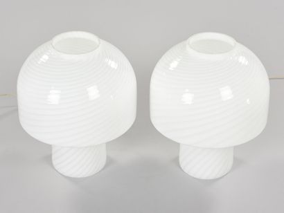 TRAVAIL MURANO

Grande paire de lampes entièrement...