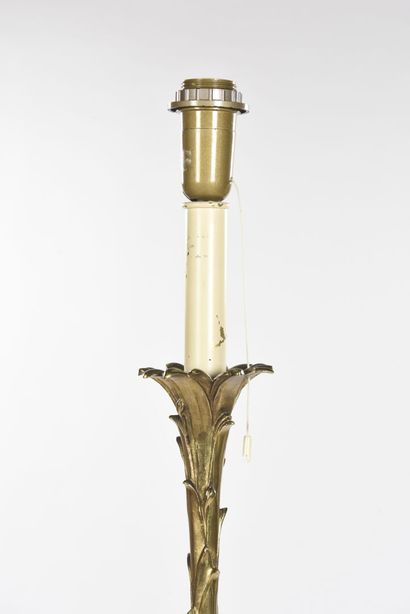 MAISON BAGUES

Lampadaire en bronze doré à...