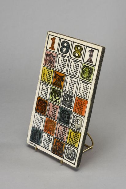 Roger CAPRON (1922-2006)

Calendrier en carreau...