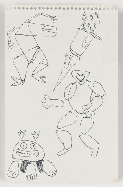 Hervé DI ROSA (Né en 1959)

Feutre sur papier

Deux...