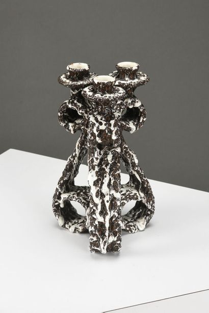 Marius GIUGE (1909-1980) 

Paire de chandeliers...