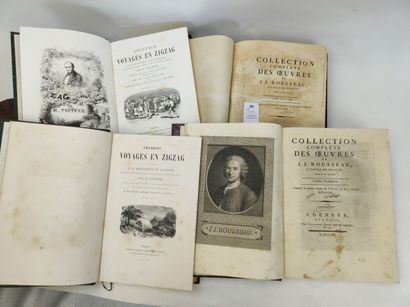 Un ensemble de 7 volumes in-4 du XVIIIe ou...
