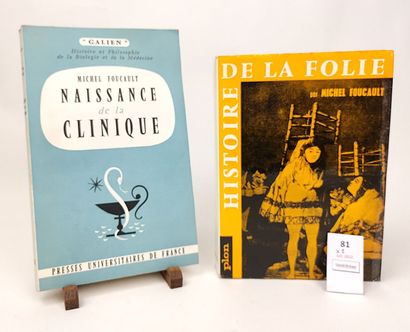 FOUCAULT Michel. Réunion de 2 volumes in-8...