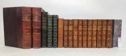 16 volumes reliés XIXe ou XXe siècles dont...