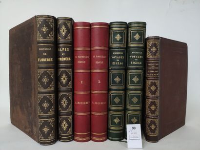 Un ensemble de 7 volumes in-4 du XVIIIe ou...