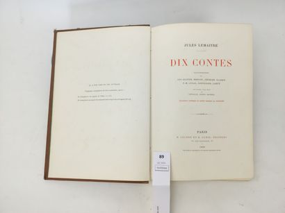 LEMAITRE Jules. Dix Contes. Un volume in-4,...