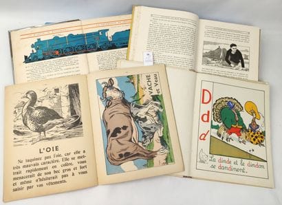 [Enfantina]. Un ensemble de 8 albums (usures,...