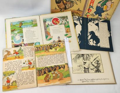 [Enfantina]. Un ensemble de 8 albums (usures,...