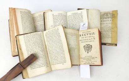 5 volumes reliés du XVIIe ou du XVIIIe siècle...