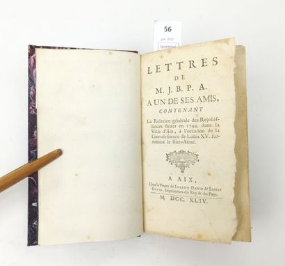 [Provence]. Lettres de M. J. B. P. A. a un...
