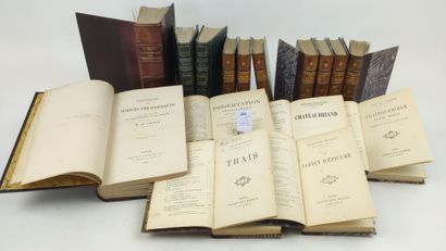 16 volumes reliés XIXe ou XXe siècles dont...