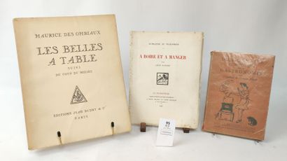 [Gastronomie]. Réunion de 3 volumes brochés :

Dictionnaire...