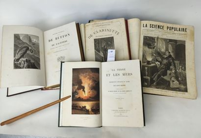 Un ensemble de 9 volumes in-4 du XIXe siècle....