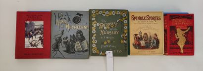 [Enfantina]. Ensemble de 8 volumes en cartonnage...