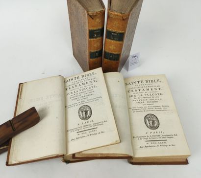 [Bible de Sacy]. Sainte Bible contenant l'Ancien...
