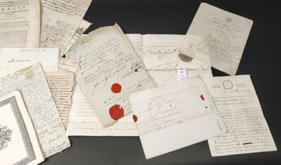 Un lot de pièces manuscrites ou imprimées...