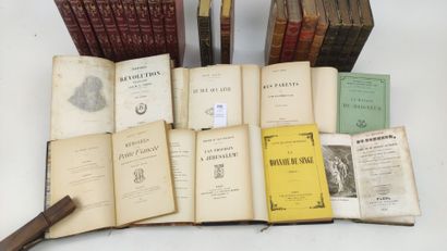 27 volumes bien reliés du XIXe ou début XXe...