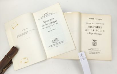 FOUCAULT Michel. Réunion de 2 volumes in-8...