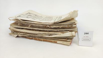 Un fort lot de lettres patentes, édits et...