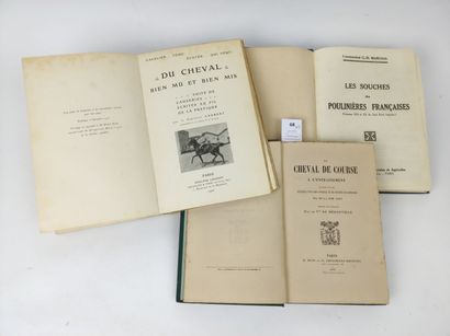 [Équitation]. Réunion de 3 volumes relatifs...