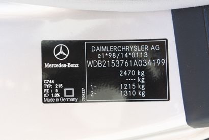 2003 - Mercedes-Benz CL 600 V12 Biturbo



Titre...
