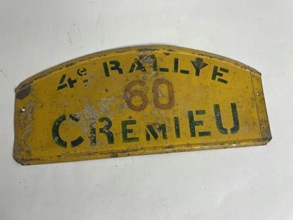 4ème rallye de Crémieu, concurrent n°60

Plaque...