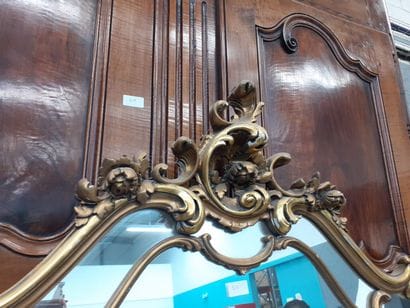 Grand miroir de cheminée de style Louis XVI
190...
