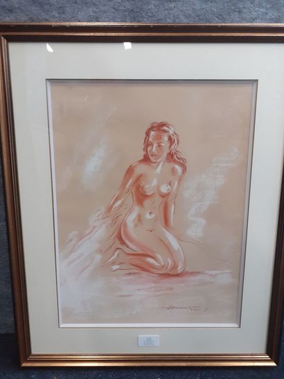 Hentes
Odalisque assise 
Sanguine et craie...