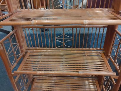 Etagère en rotin 
169 x 72 x 30 cm