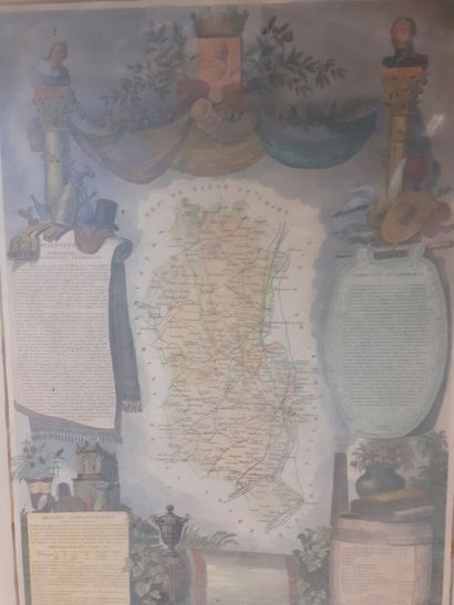 Le département du Rhône 
Gravure en couleurs...
