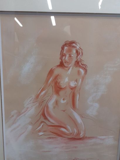 Hentes
Odalisque assise 
Sanguine et craie...