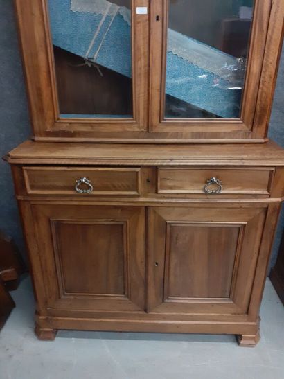 Bibliothèque en bois naturel, 19ème siècle
H...