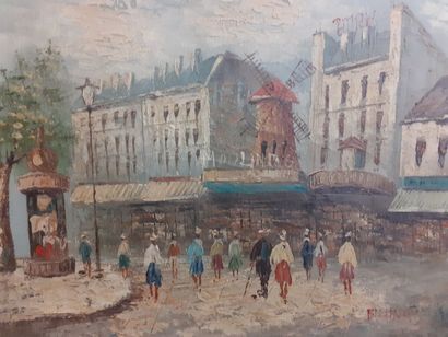 BELLINGS 
Le mouling rouge 
39 x 49 cm 