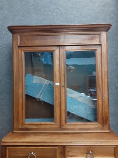 Bibliothèque en bois naturel, 19ème siècle
H...