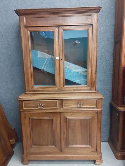 Bibliothèque en bois naturel, 19ème siècle
H...