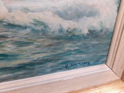 H. MAUSSANG 
Bord de mer 
Huile sur isorel...