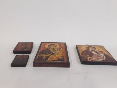 lot de trois icones (deux grandes et une...