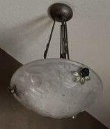 Suspension en verre moulé 1930
Diam : 40...