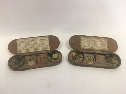 Deux coffrets de changeurs 18ème 