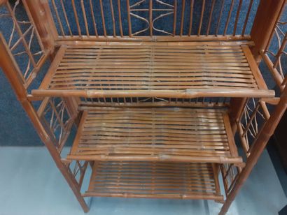 Etagère en rotin 
169 x 72 x 30 cm