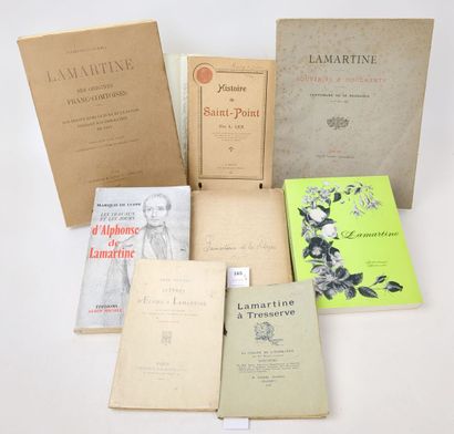 LAMARTINE (Alphonse, de). Réunion de 8 volumes...