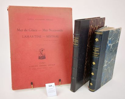 LAMARTINE (Alphonse, de). Réunion de 3 volumes...